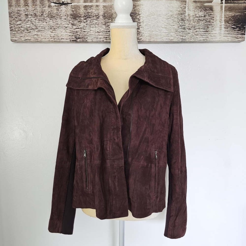 NWT Ecru Orelle Real Suede Motto jacket in Cimarron color - Picture 3 of 7